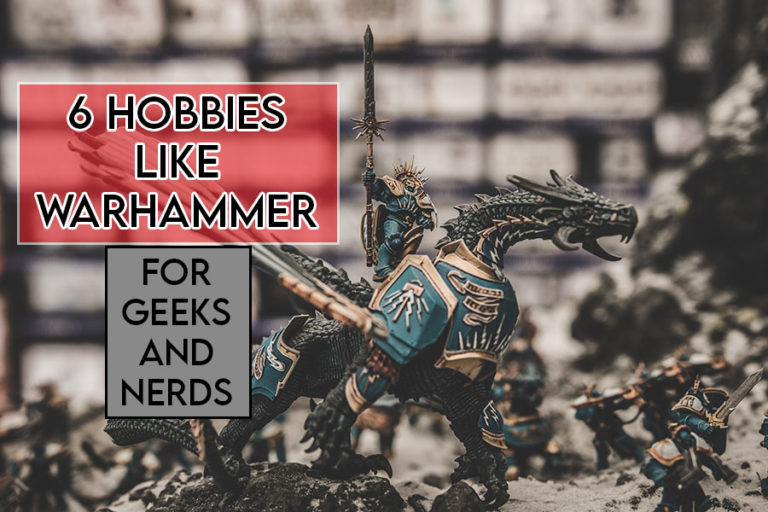 this picture features the relevant title and an evocative image showing a warhammer figurine
