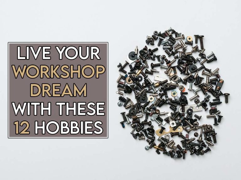This image features the relevant title regarding tinkering hobbies and an evocative image of screws and bolts