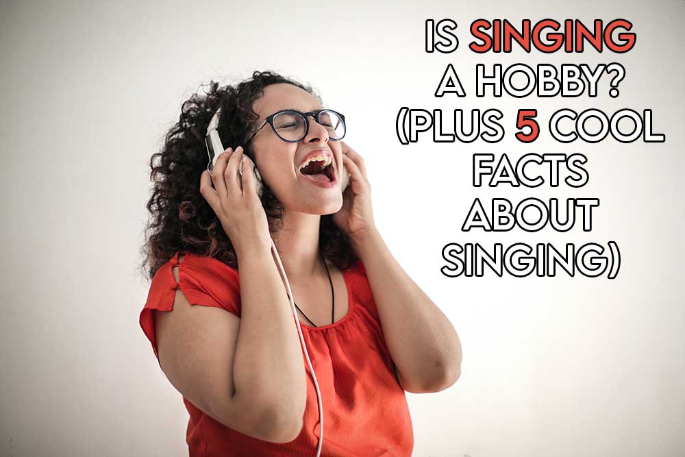 this image features the relevant article title asking whether singing is a hobby including an evocative image of a woman singing