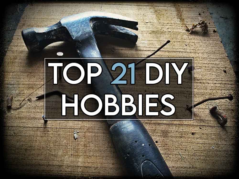 This image features the relevant article title about DIY hobbies and an evocative image of a hammer and tools
