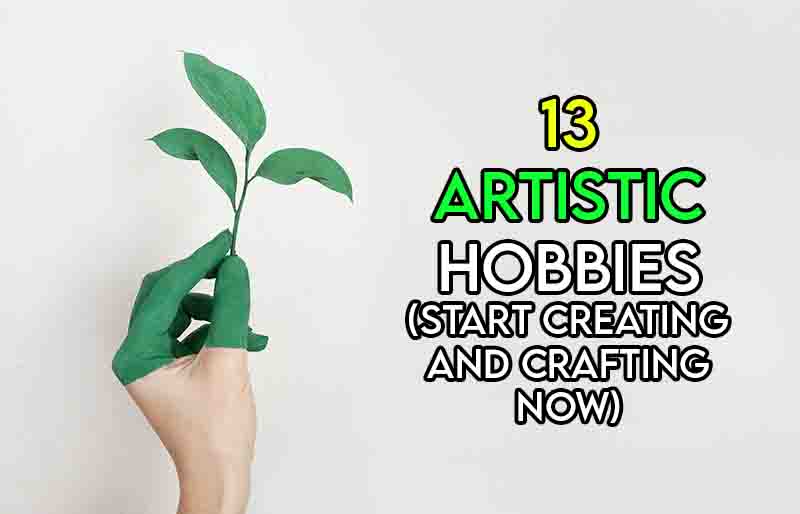 This image features the relevant title discussing artistic hobbies and also features an evocative image of an artistic display