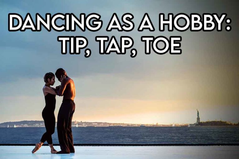 this image features the relevant article title discussing dancing as a hobby and also shows an evocative image of a man and woman dancing together
